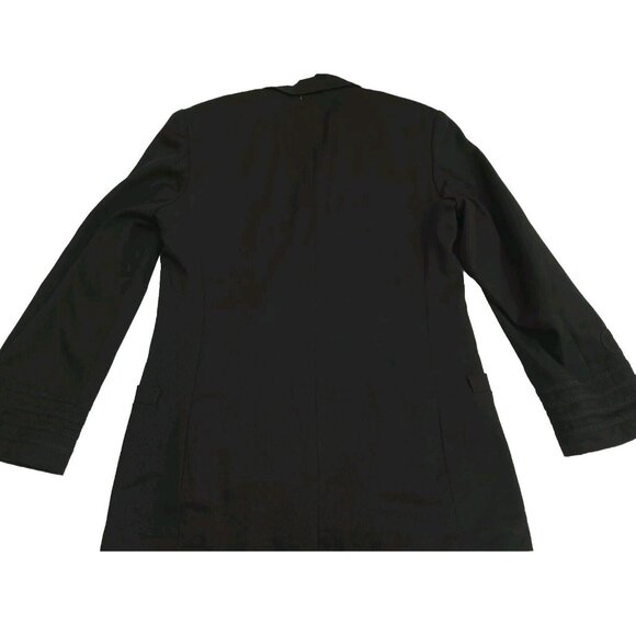 Vintage B Max Women Black Double Breasted Blazer Small Beautiful Design On Slvs - Picture 10 of 14